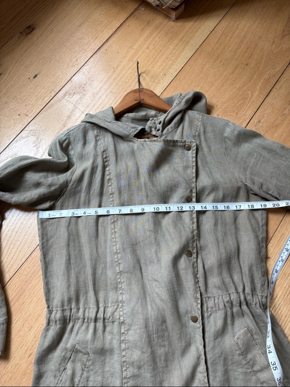 100% Linen Michael Stars Anorak Jacket Size Small - Picture 12 of 12